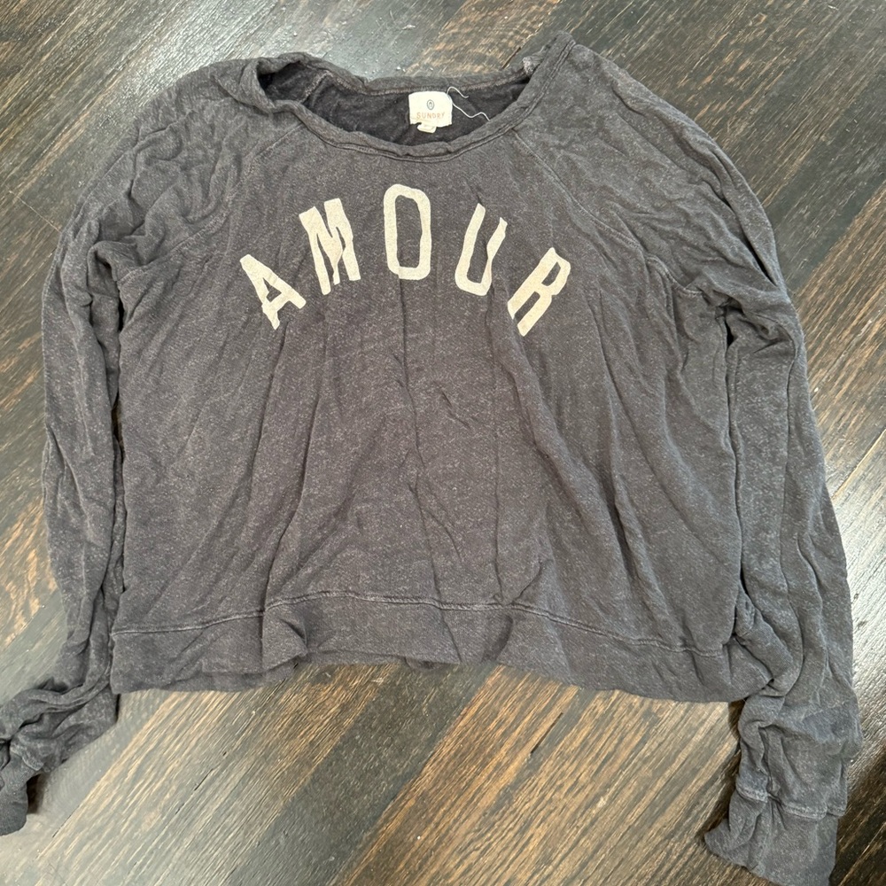 Cropped, Amour sweatshirt